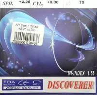 Фото Полимерная астигматическая линза с мультипокрытием n=1,56 Blue HMC