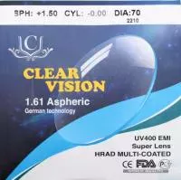 Фото Полимерная линза CV с мультипокрытием n=1,61 AS HMC EMI UV