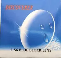 Фото Полимерная линза с мультипокрытием n=1,56 Blue Block HMC EMI UV D70(зеленый блик)