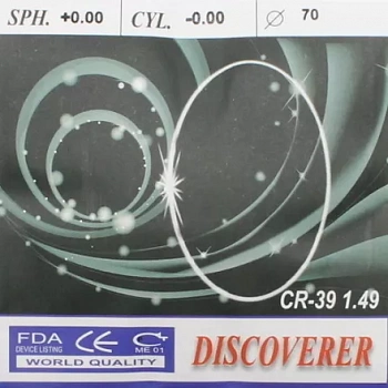 Фото Полимерная линза CR-39 n=1,49 лент.