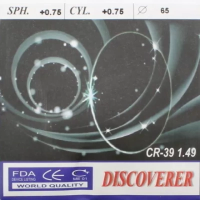 Фото Полимерная астигматическая линза CR-39 n=1,49
